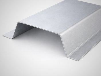 A hat-section roof purlin