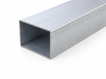A length of galvanized square tube